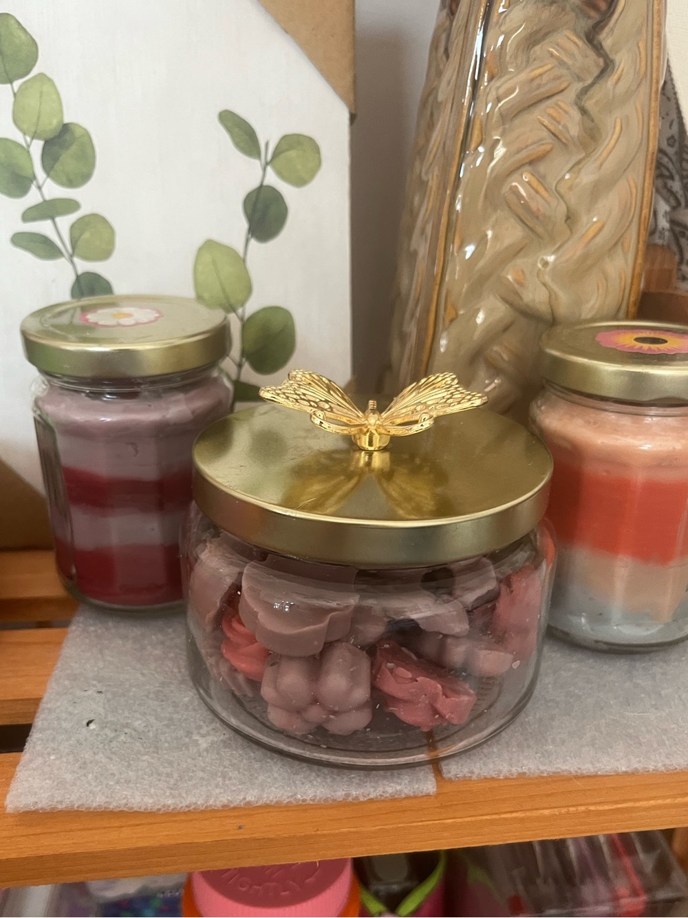 Homemade candles and wax melts bundle’ one candle and fifteen melts!